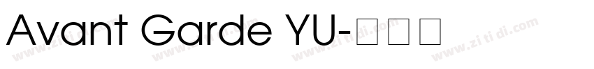 Avant Garde YU字体转换